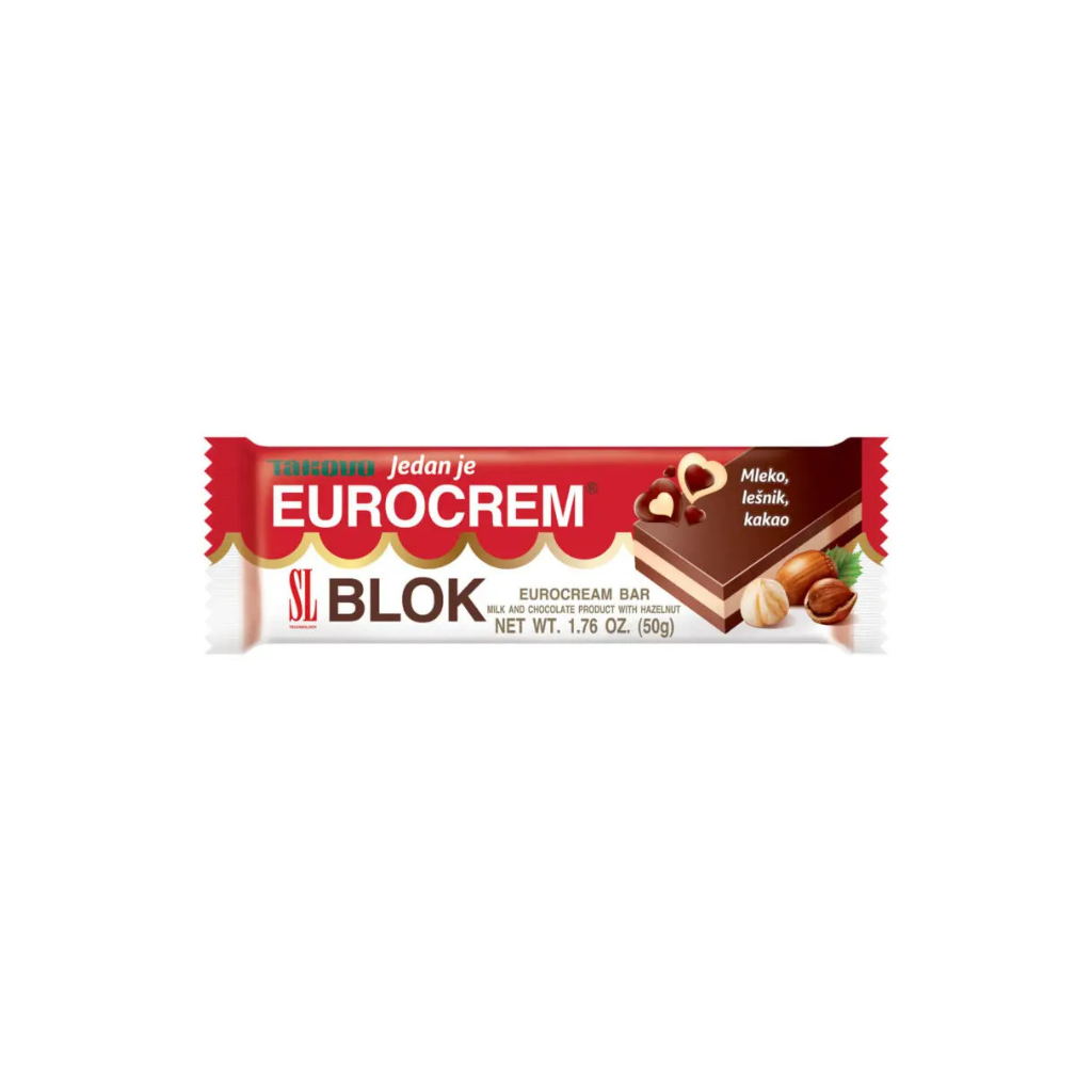 Eurocream Block cremino al cioccolato 50g